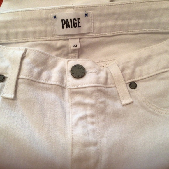 Paige Skinny White Jeans - Picture 3 of 7